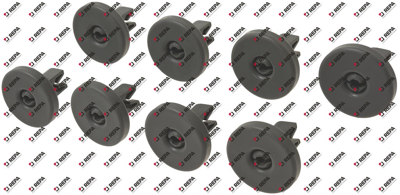 Roller set ø 40mm lower for warewashing basket