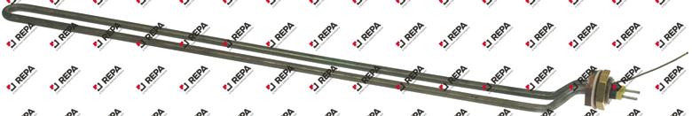 Heating element 600W 400V L 490mm L1 15mm L2 25mm