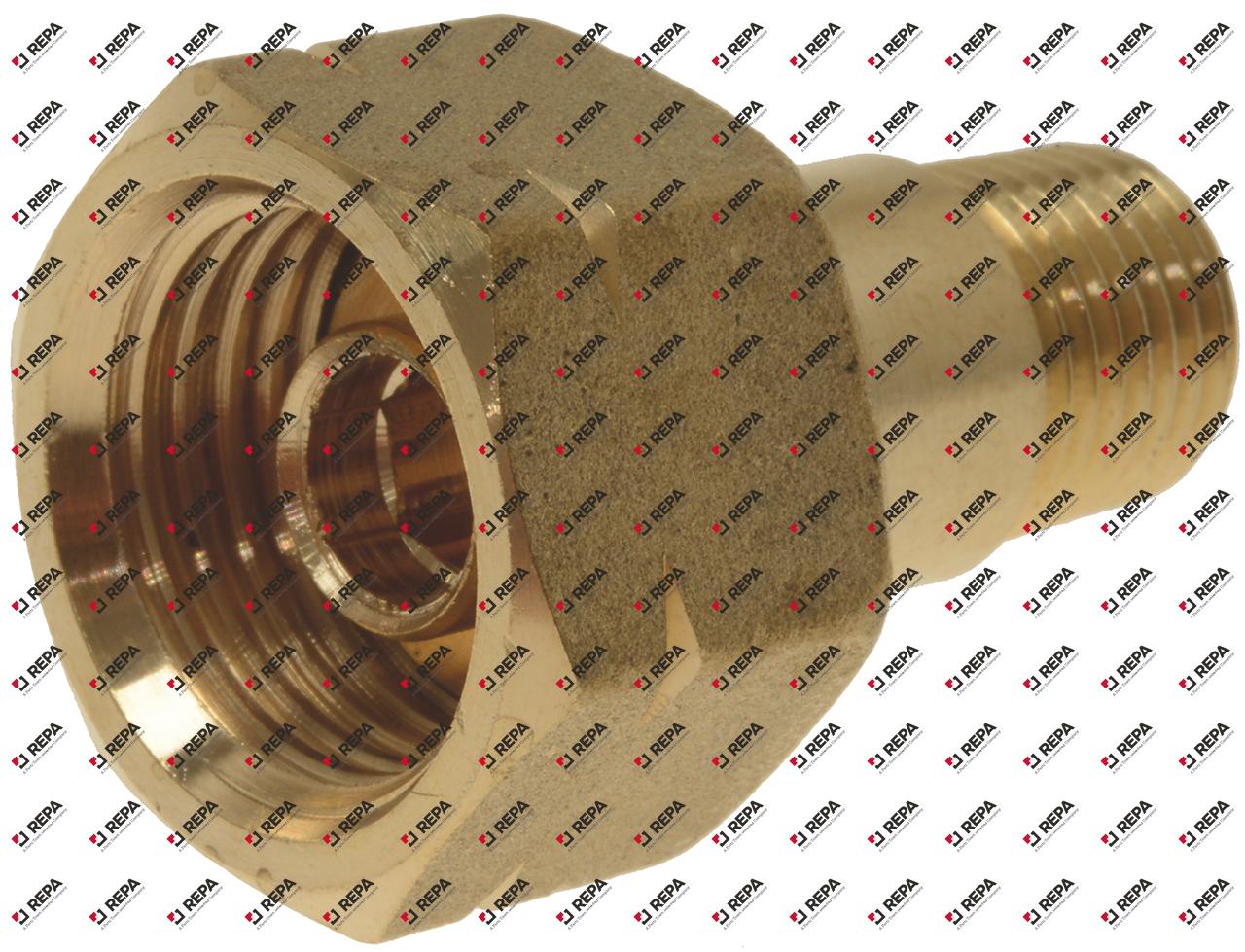 Raccord tube filetage 1/4" FE - 20x14G gauche FI