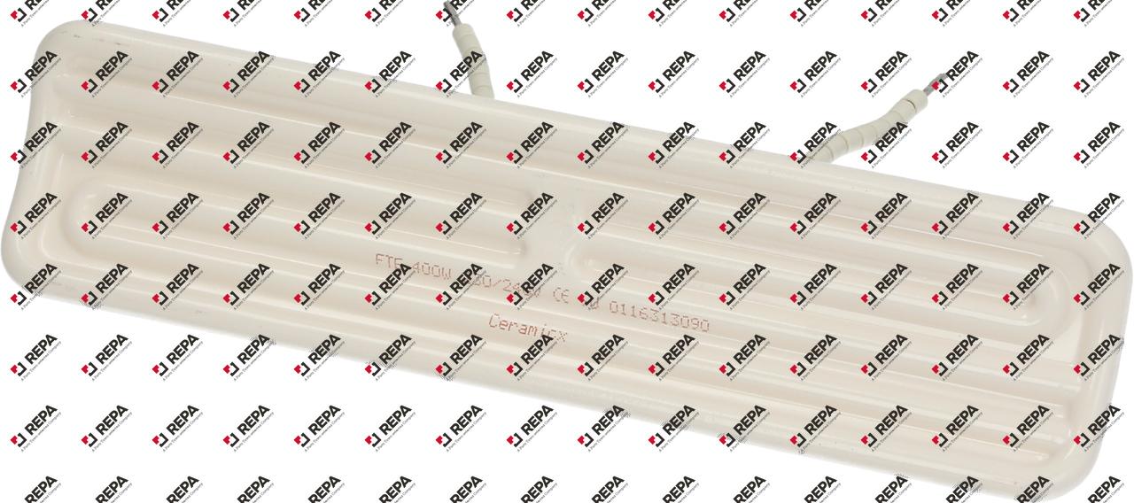 Ceramic emitter 400 W 230 V L 245 mm H 35 mm
