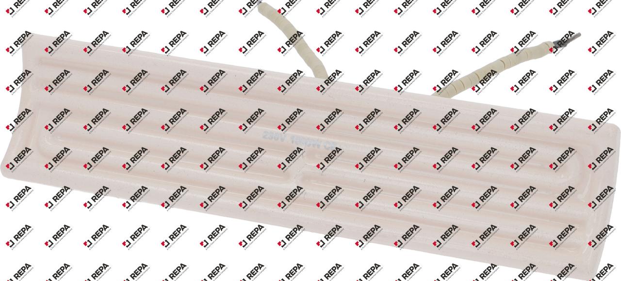 Ceramic emitter 1000 W 230 V L 245 mm H 35 mm