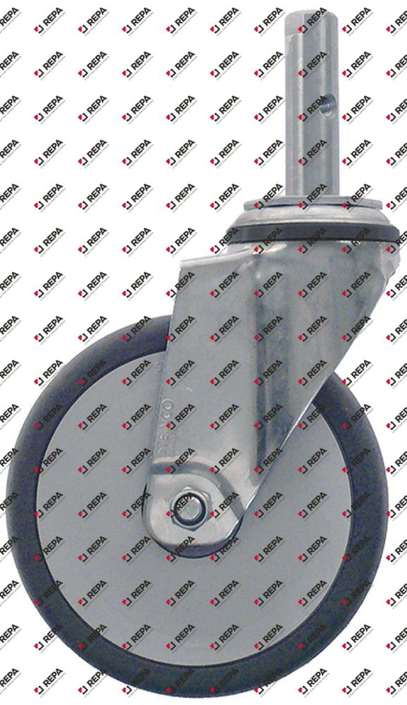 Roue pivotante tourillon H 161mm tourillon ø 18mm