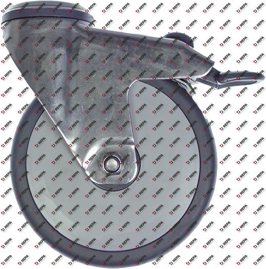 Roue pivotante trou H 158mm trou ø 10,5mm ø 125mm