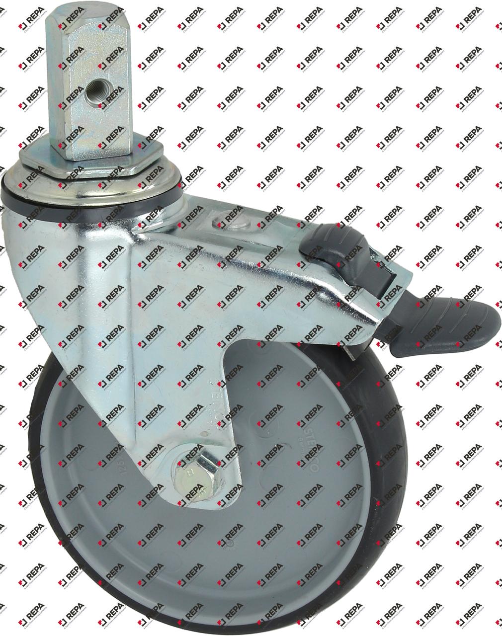 Lenkrolle Zapfen H 161mm mit Totalfeststeller