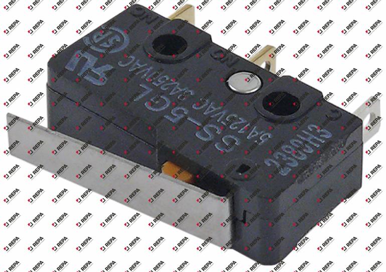 Microswitch lever-operated 250V 5A 1CO
