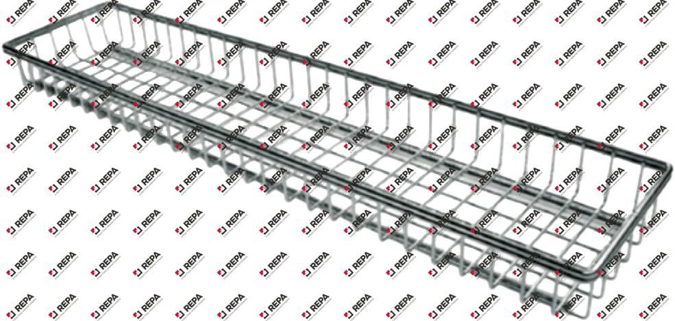 Krümelgitter CNS H 43 mm L 556 mm B 124 mm GN 1/3