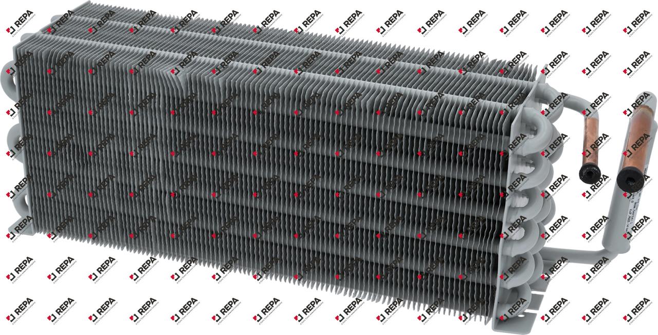 Evaporator H 150mm L 380mm W 110mm aluminium