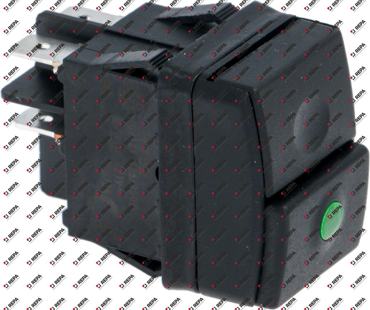 Push switch mounting measurements 30x22mm green