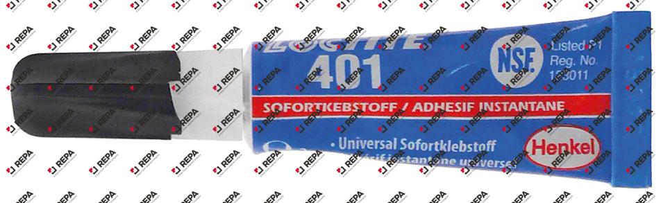 Adesivo instantáneo -40 a +80°C LOCTITE 401 3 g