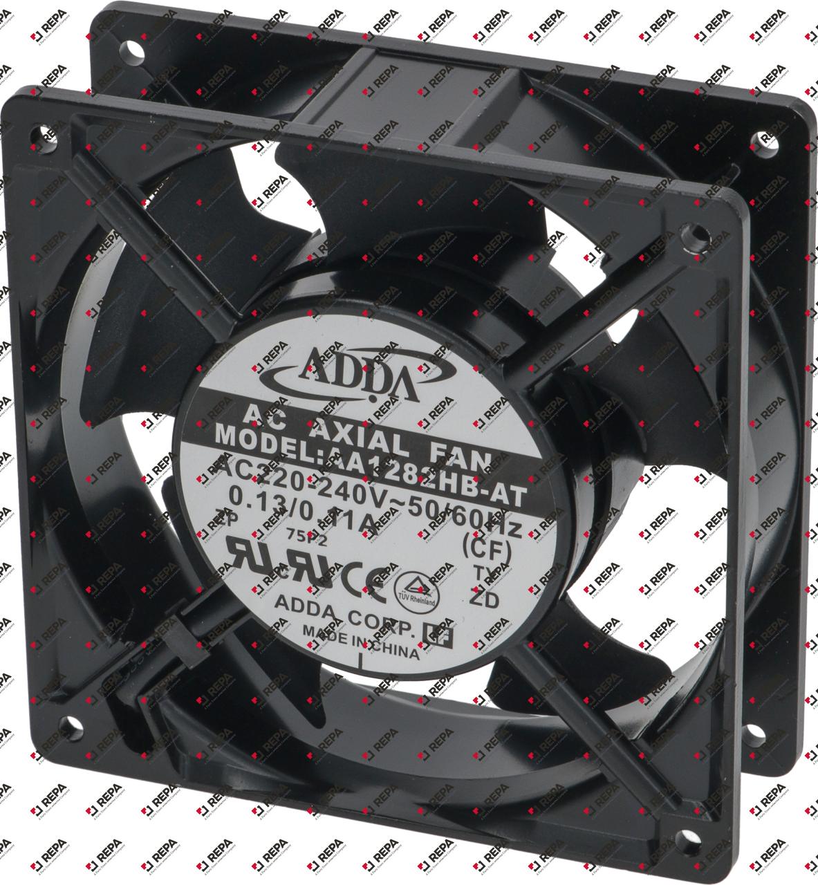 Axial fan 230VAC 23/20W L 119mm W 119mm H 38mm