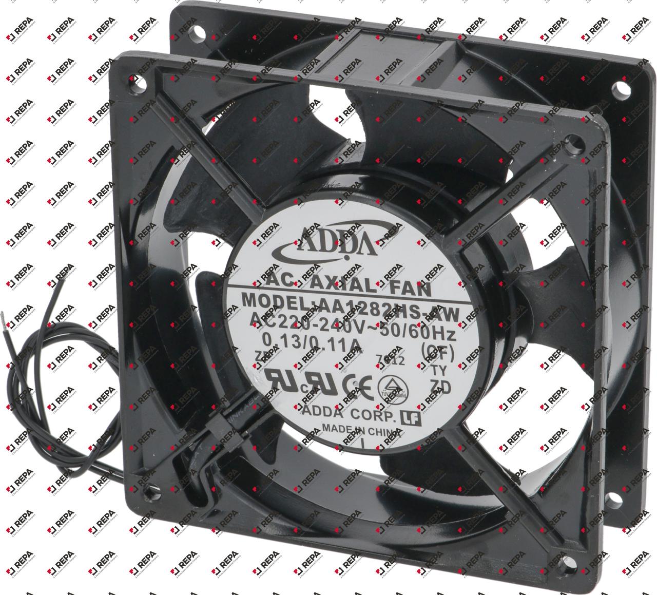 Axial fan 230VAC 17/15W L 119mm W 119mm H 38mm