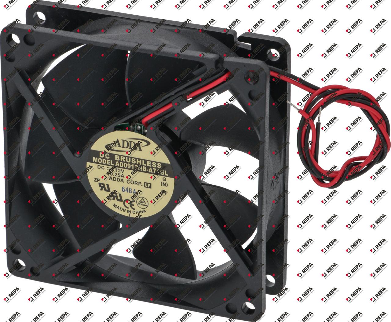 Axial fan 12VDC 2,16W L 92mm W 92mm H 25mm