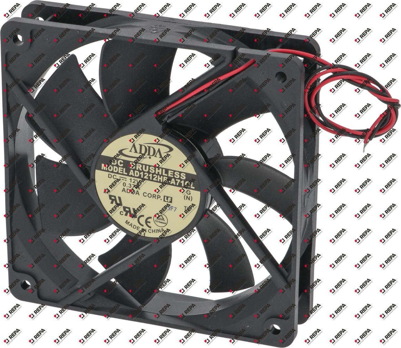 Axial fan 12VDC 4,44W L 119mm W 119mm H 25mm