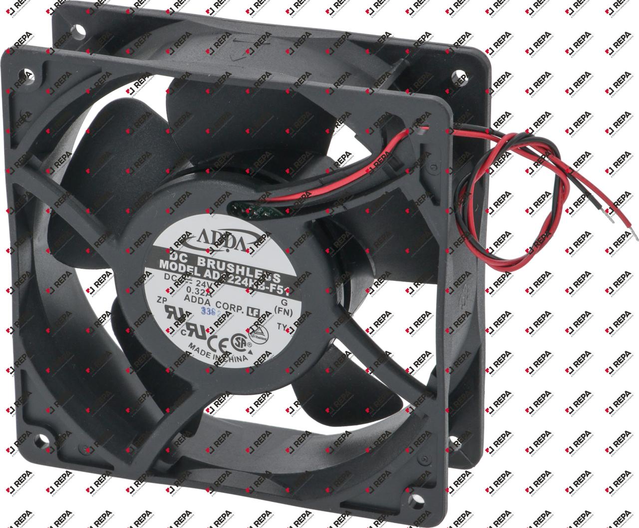Axiallüfter 24VDC 9,2 W L 120 mm B 120 mm H 38 mm