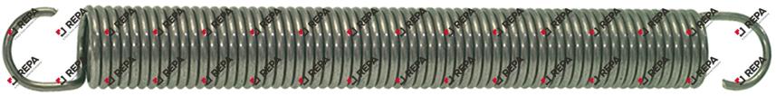 Zugfeder ø 15,1 mm Gesamtlänge 148 mm
