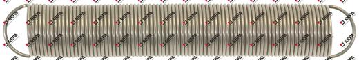 Tension spring ø 18,3mm total length 116mm