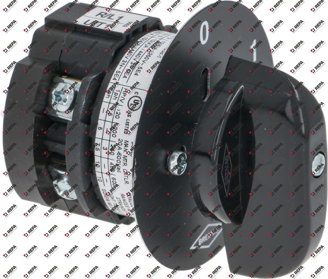 Rotary switch 20A shaft ø 5x5mm shaft L 18mm