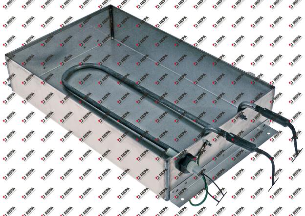 Abtauwanne beheizt L 380 mm B 240 mm H 75 mm 230 V