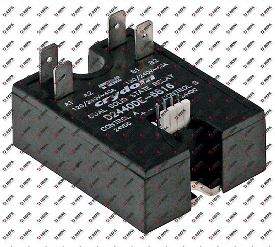 Aansluitblok solidstate relais fasen 2 40A