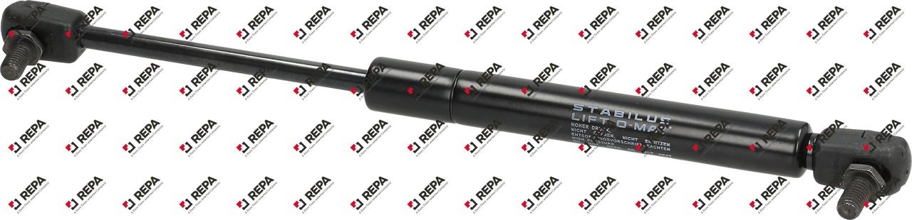 Gasdrukveer L 310mm 500N D1 ø 8mm D2 ø 18mm