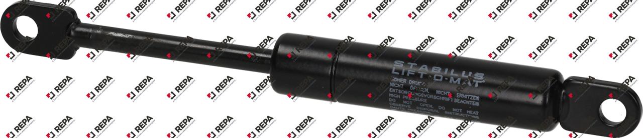 Gasdrukveer L 158mm stam 40mm 250N LA 145,5mm