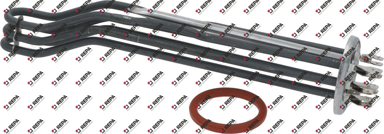 Heating element 6000W 230V L 285mm tube ø 6,5mm