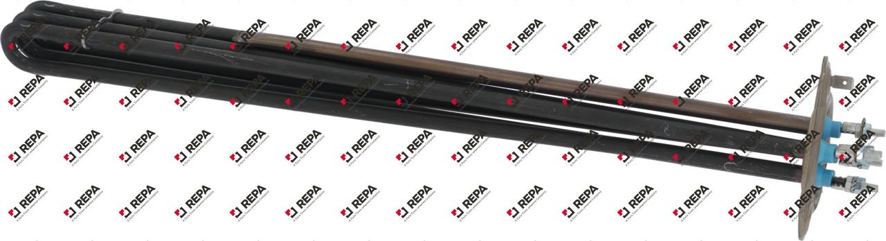Heating element 9000W 230V L 440mm 3 hole flange