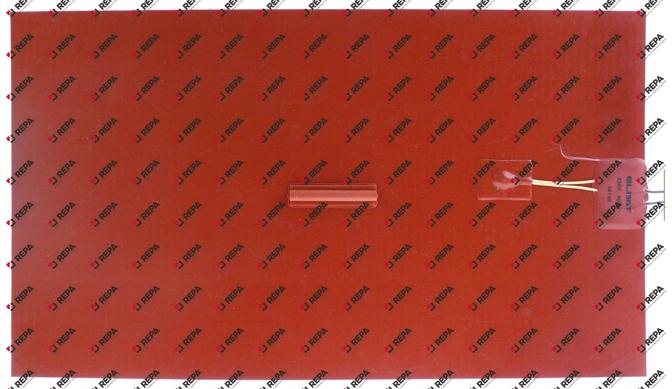 Foil heating element 400W 230V L 480mm silicone