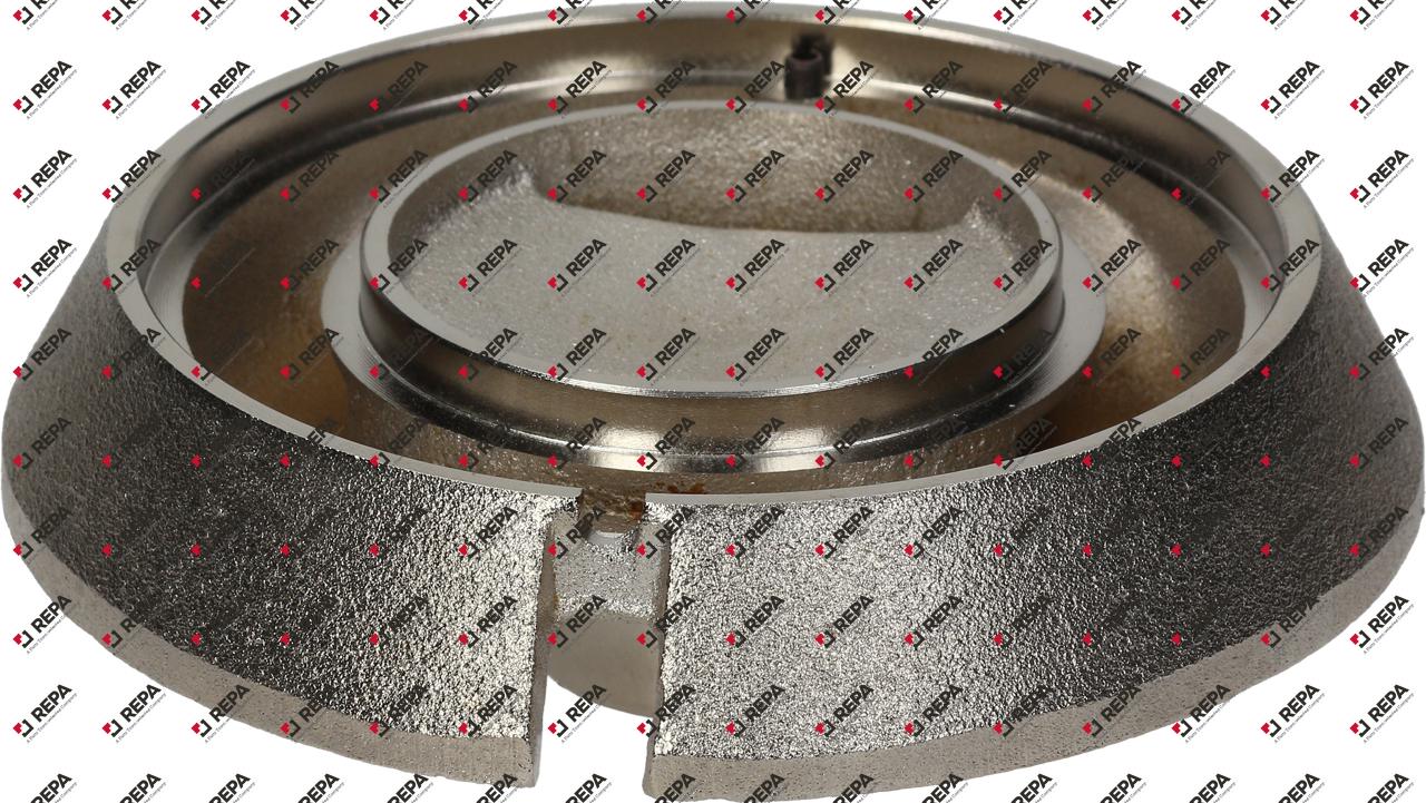 Burner head chrome-plated ED ø 151mm seat ø 120mm