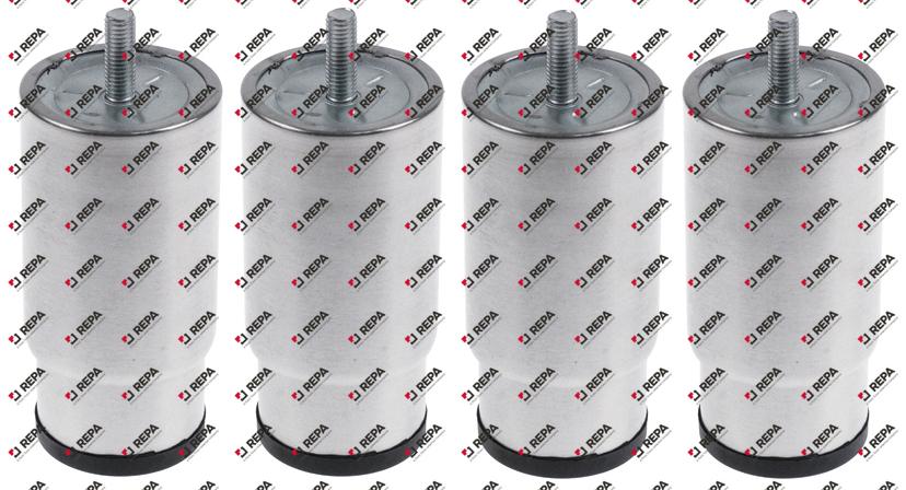 Kit pies de aparato rosca M10 tubo ø 64 mm inox