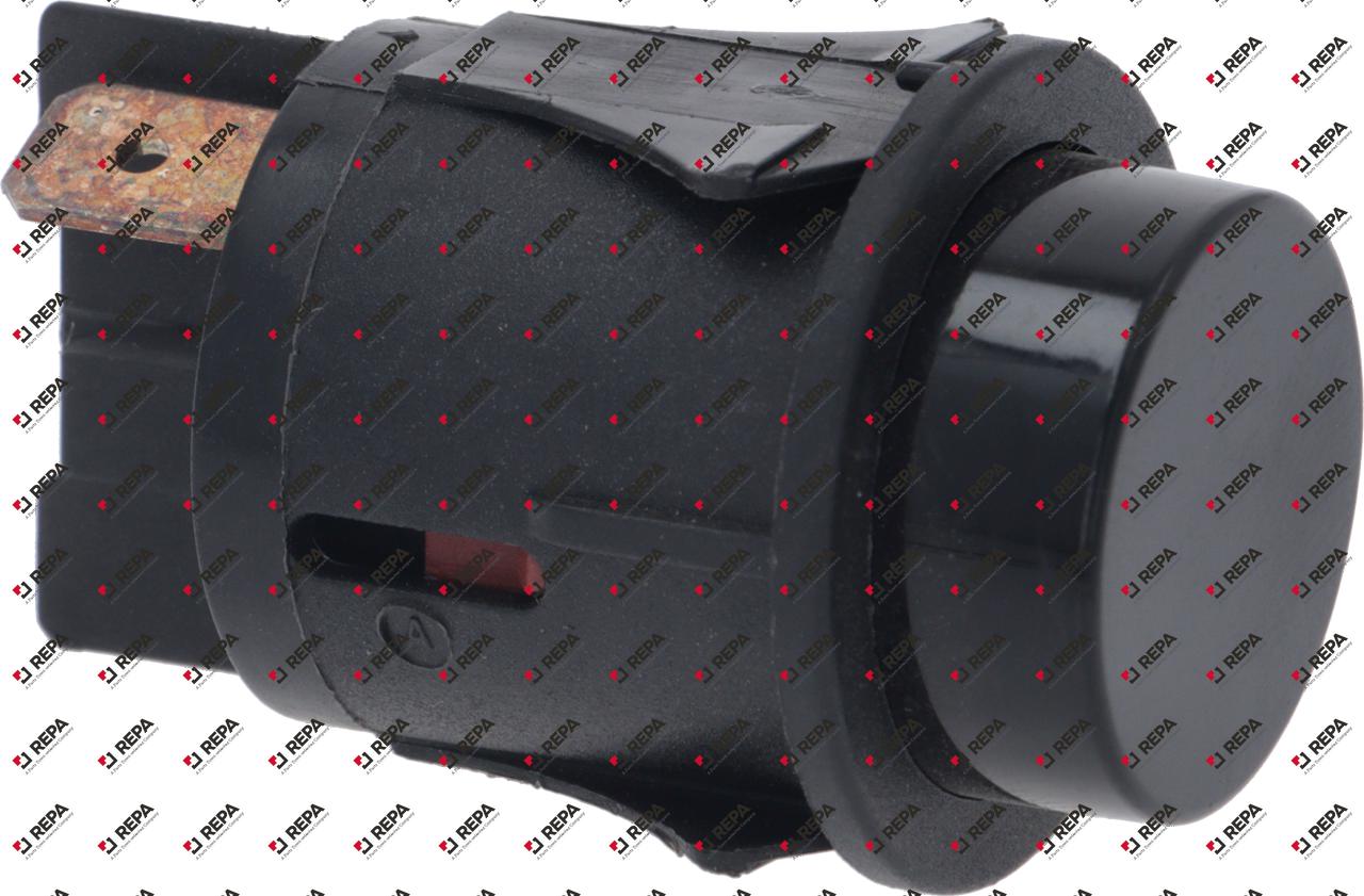 Drucktaster Einbaumaß ø25mm schwarz 2NO 250 V