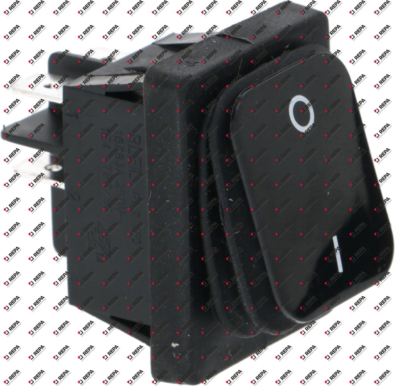 Rocker switch mounting measurements 30x22mm black
