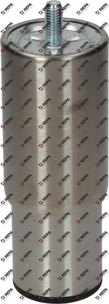 Piede filetto M10 tubo ø 45mm inox H 115-180mm