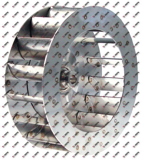 Rodete ventilador H1 60 mm H2 30 mm D1 ø 180 mm