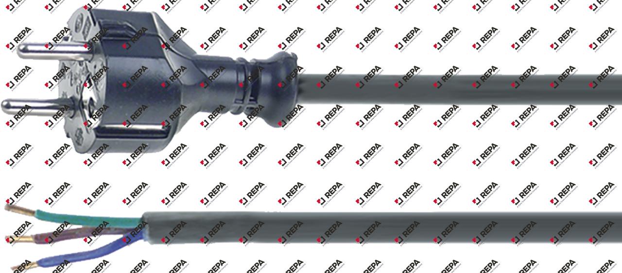 Connecting cable 2,5mm² 3-pole with plug H07 RN-F