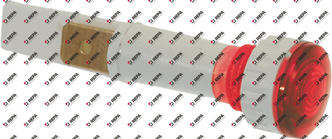 Indicator light ø 10mm 230V red