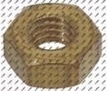 Nut thread M4 brass H 3mm WS 7 Qty 100pcs