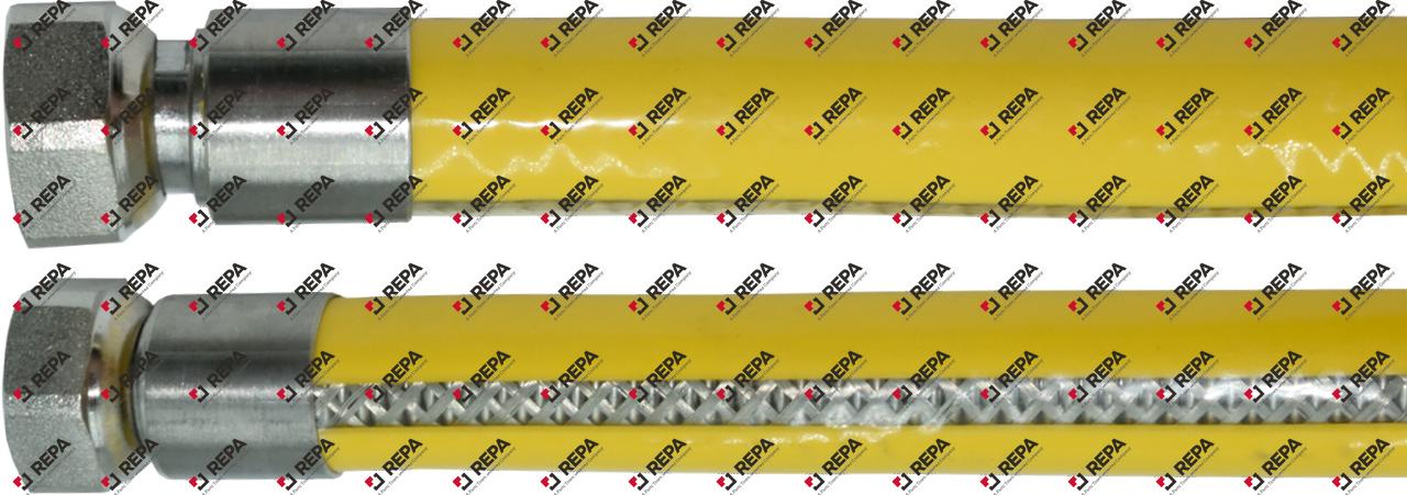 Tubo flexible para gas