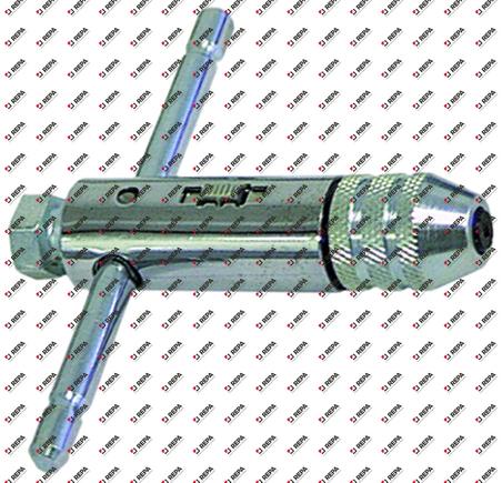 Tapsleutel L 85mm met ratel grootte M3 - M10