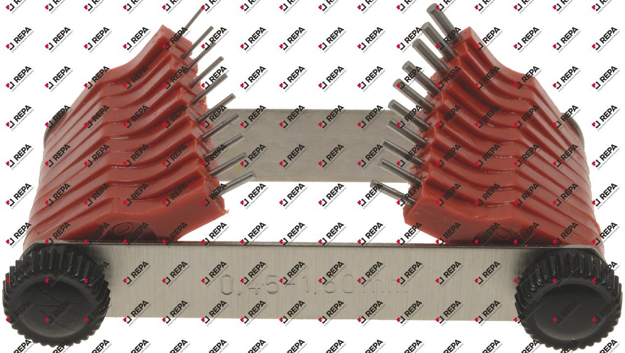 Jauge pour injecteurs avec 20 tiges de mesure 