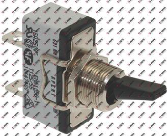 Toggle switch 250V 1NO 15A thread M12x0.75 ON-OFF