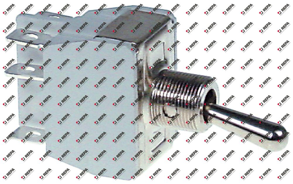 Hevelschakelaar 250V 2CO 15A draad M12x0,75