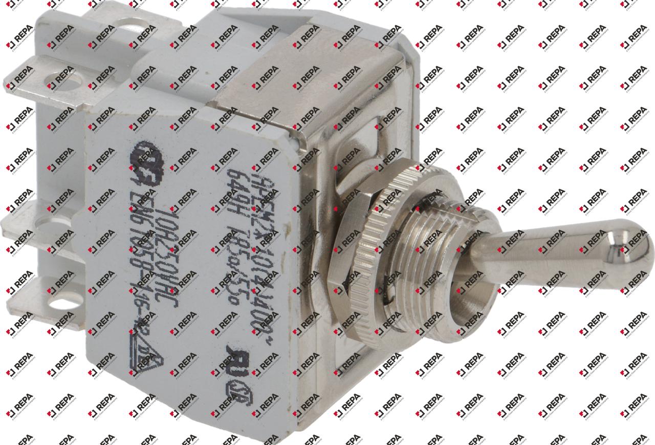 Toggle switch 250V 2CO 15A thread M12x0.75