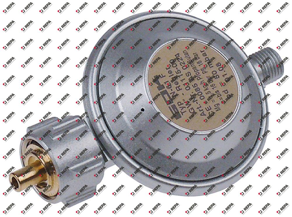 Gasdruckregler EN61 Anschluss KLF - 1/4" links