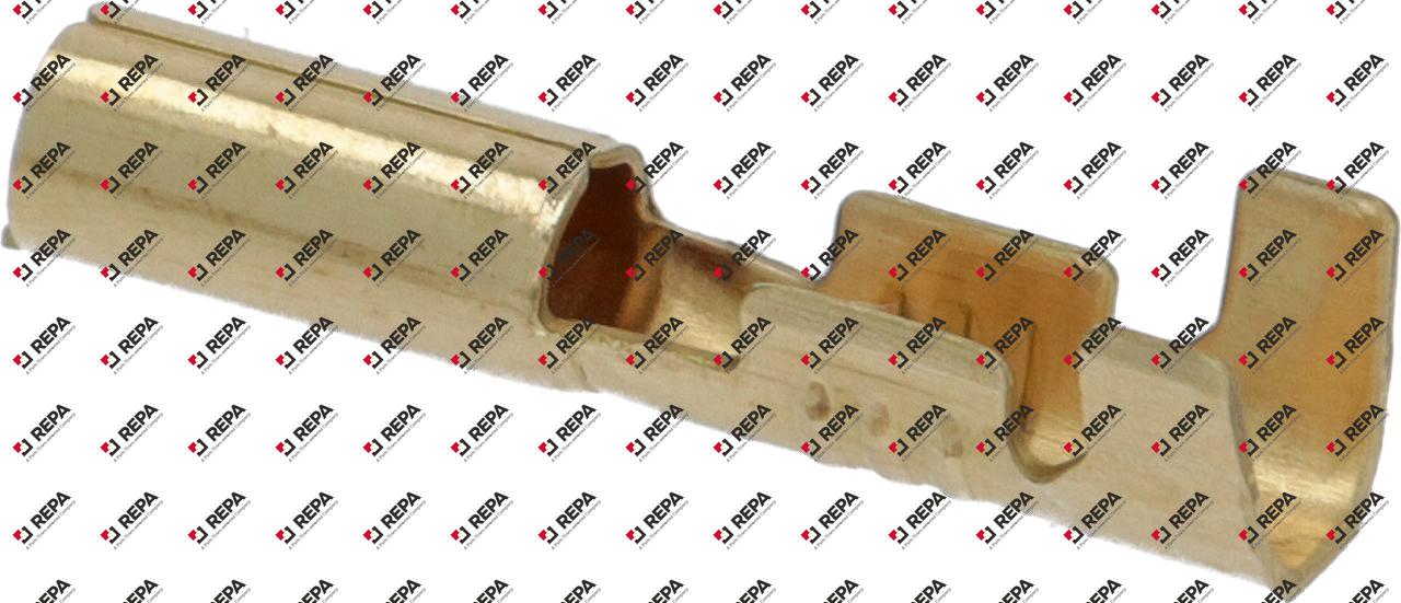 Rundsteckhülse CuZn T.max. 125 °C 0,5-1,5mm²