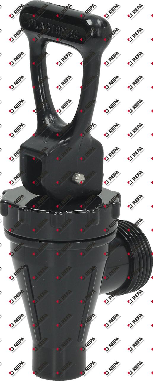 Auslaufhahn Gewinde 3/4" Nylon ø 40 mm komplett