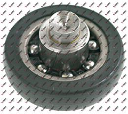 Laufrolle Rollen ø 25 mm 6 mm Gesamtbreite 10 mm