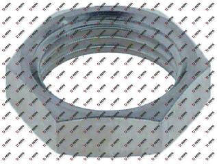 Mutter Gewinde 3/8" MsNi H 6 mm SW 20  VPE 1 Stück