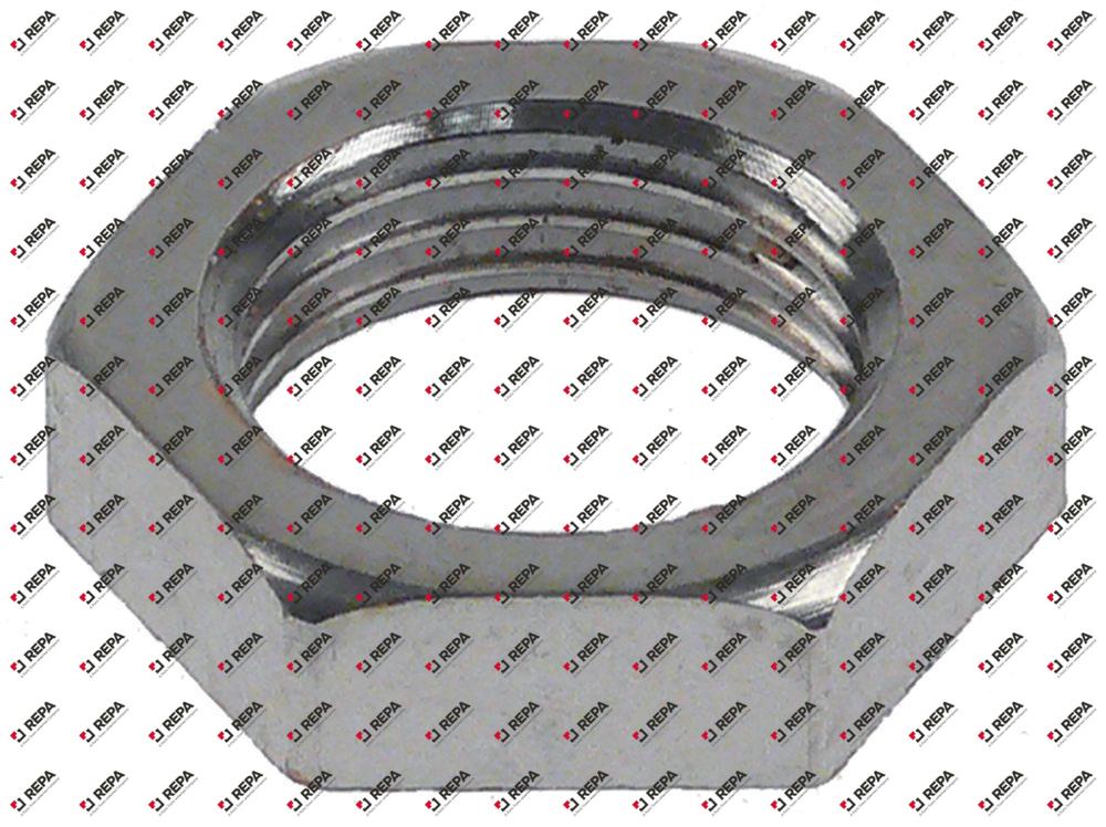 Mutter Gewinde 1/2" MsNi H 6 mm SW 24  VPE 1 Stück
