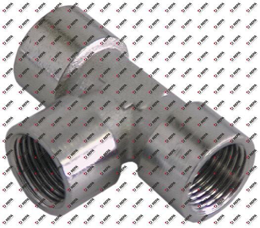 T-stuk draad 1/4" ID - 1/4" ID - 1/4" ID